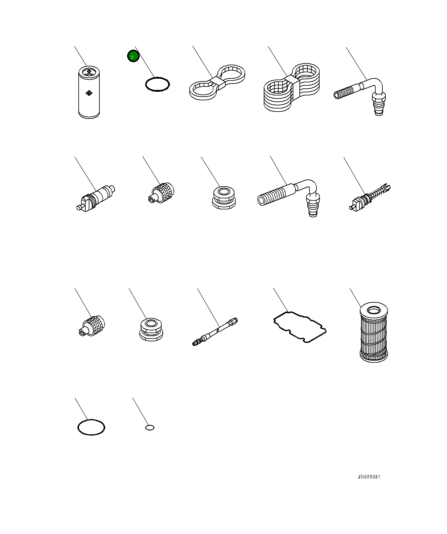 Кольцо уплотнительное (O-Ring) 07000-B5190 Komatsu