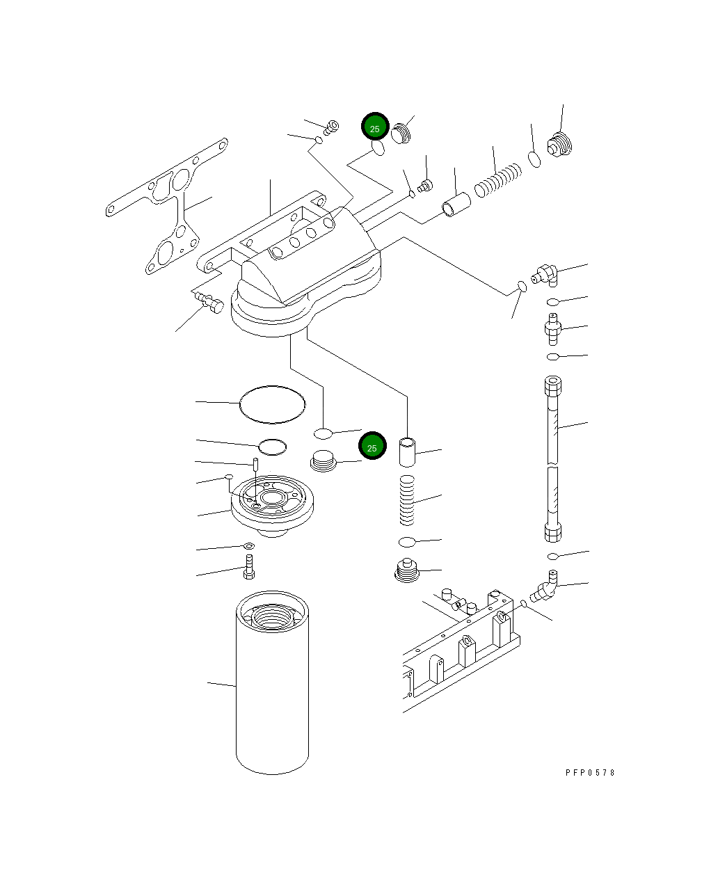 Кольцо уплотнительное (O-Ring) CU3201585 Komatsu