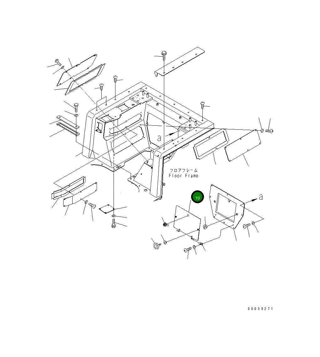 Крышка 154-54-73731  Komatsu