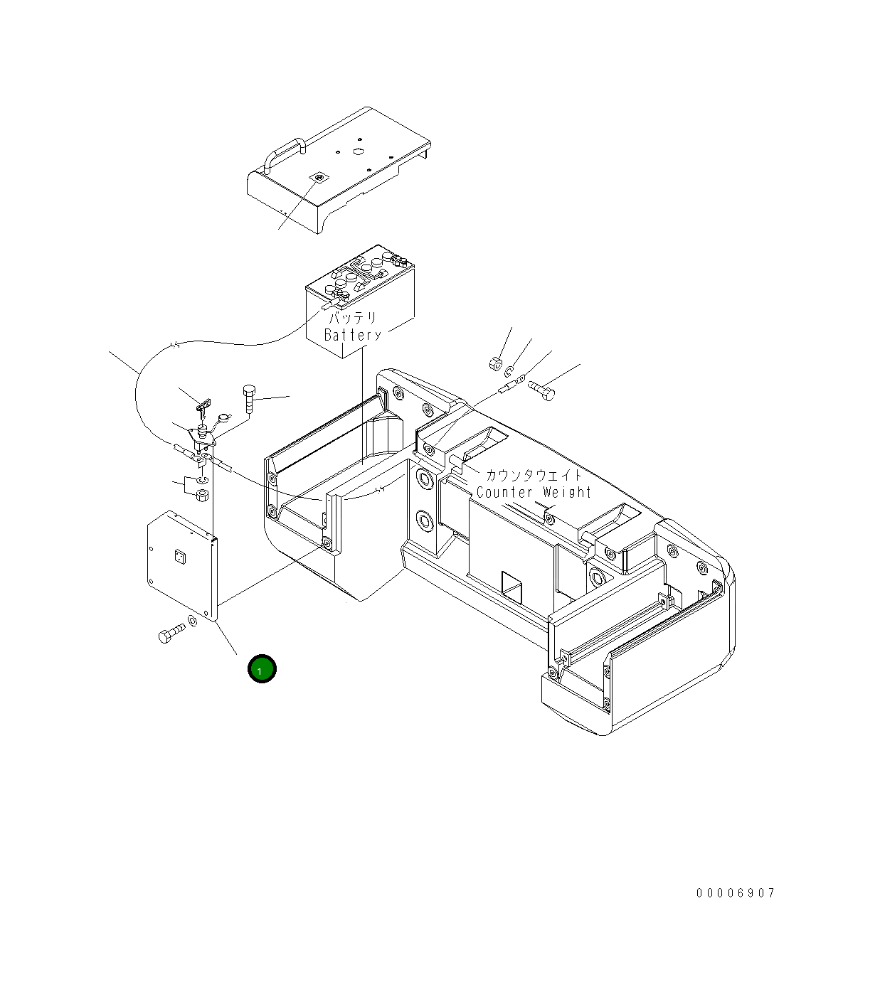 Крышка 418-06-H4170 Komatsu