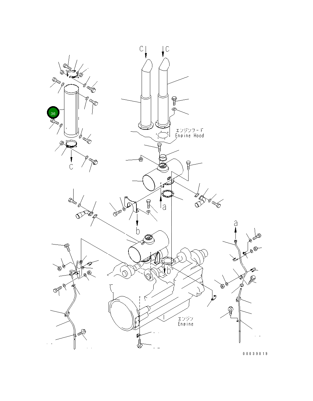Крышка 42C-Z89-2271 Komatsu