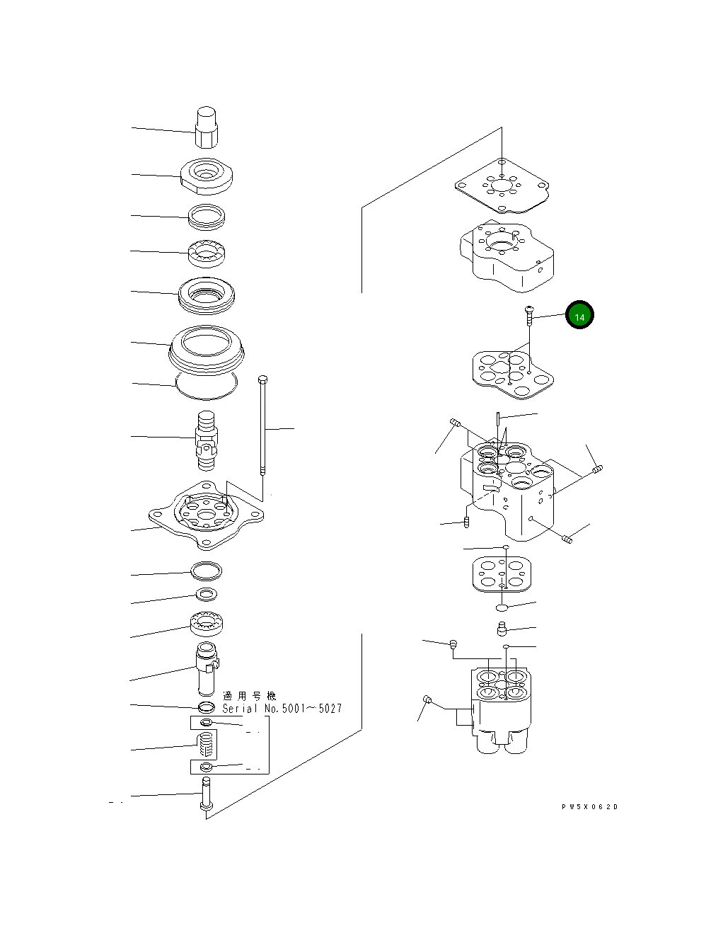 Болт 01252-60410  Komatsu
