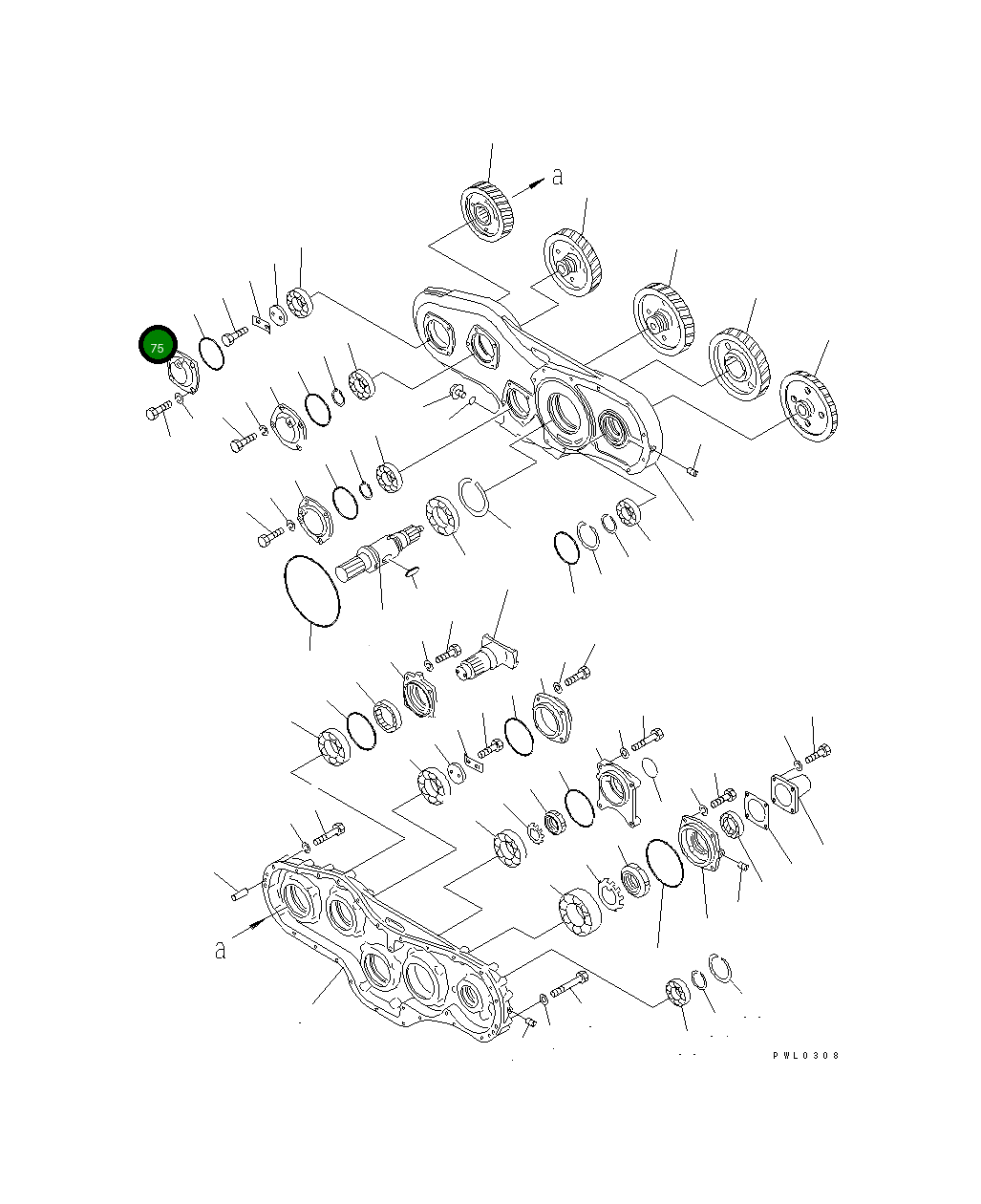 Крышка 196-38-11251  Komatsu