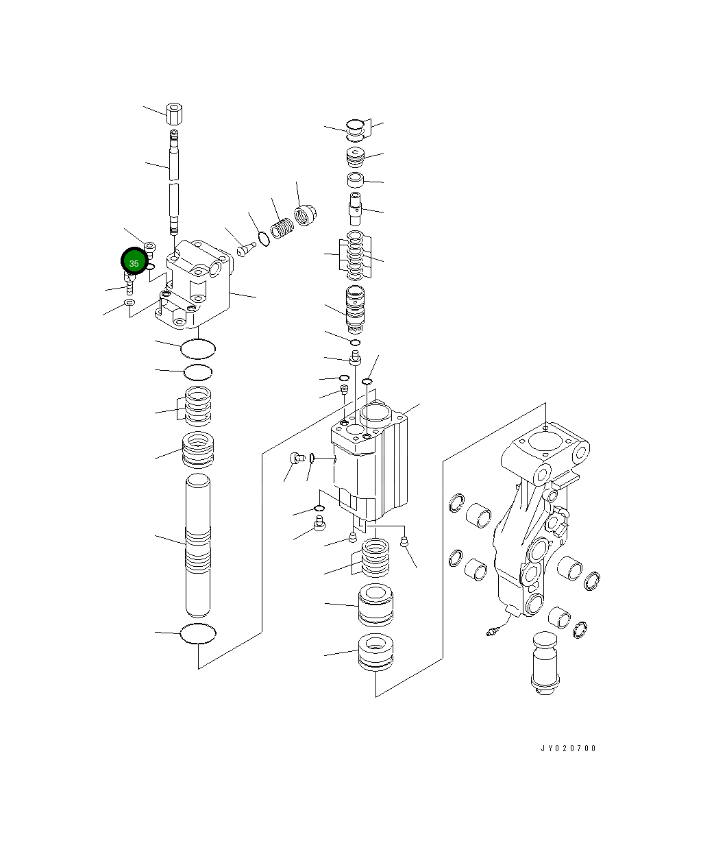 Кольцо уплотнительное (O-Ring) 20P-971-7550 Komatsu