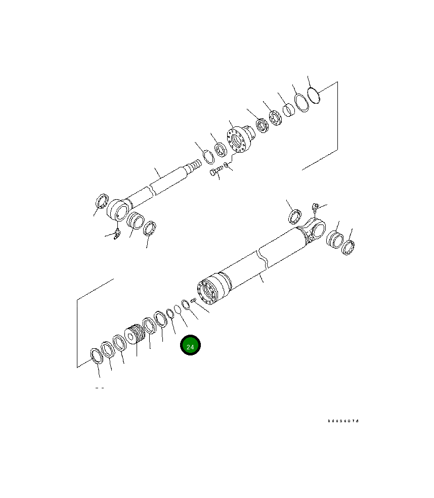 Кольцо уплотнительное (O-Ring) 707-35-55020  Komatsu