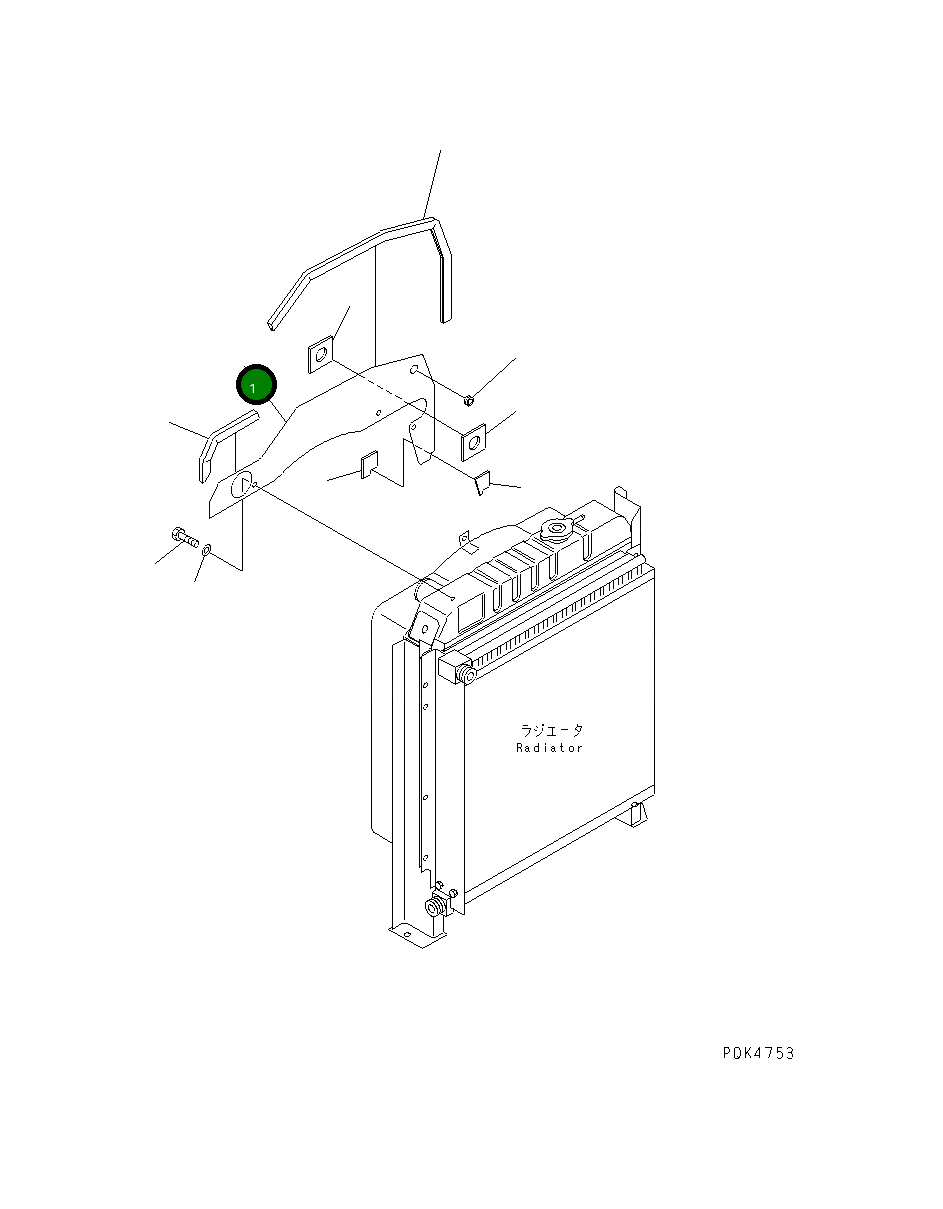 Крышка 21W-03-31310 Komatsu