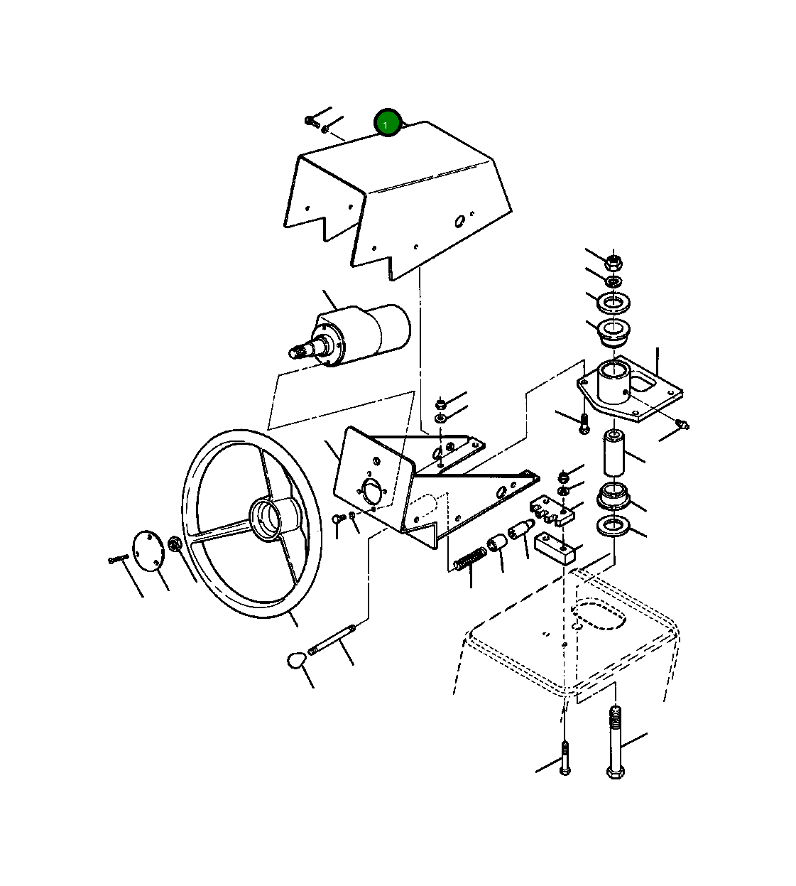 Крышка 1233 505 H1 Komatsu