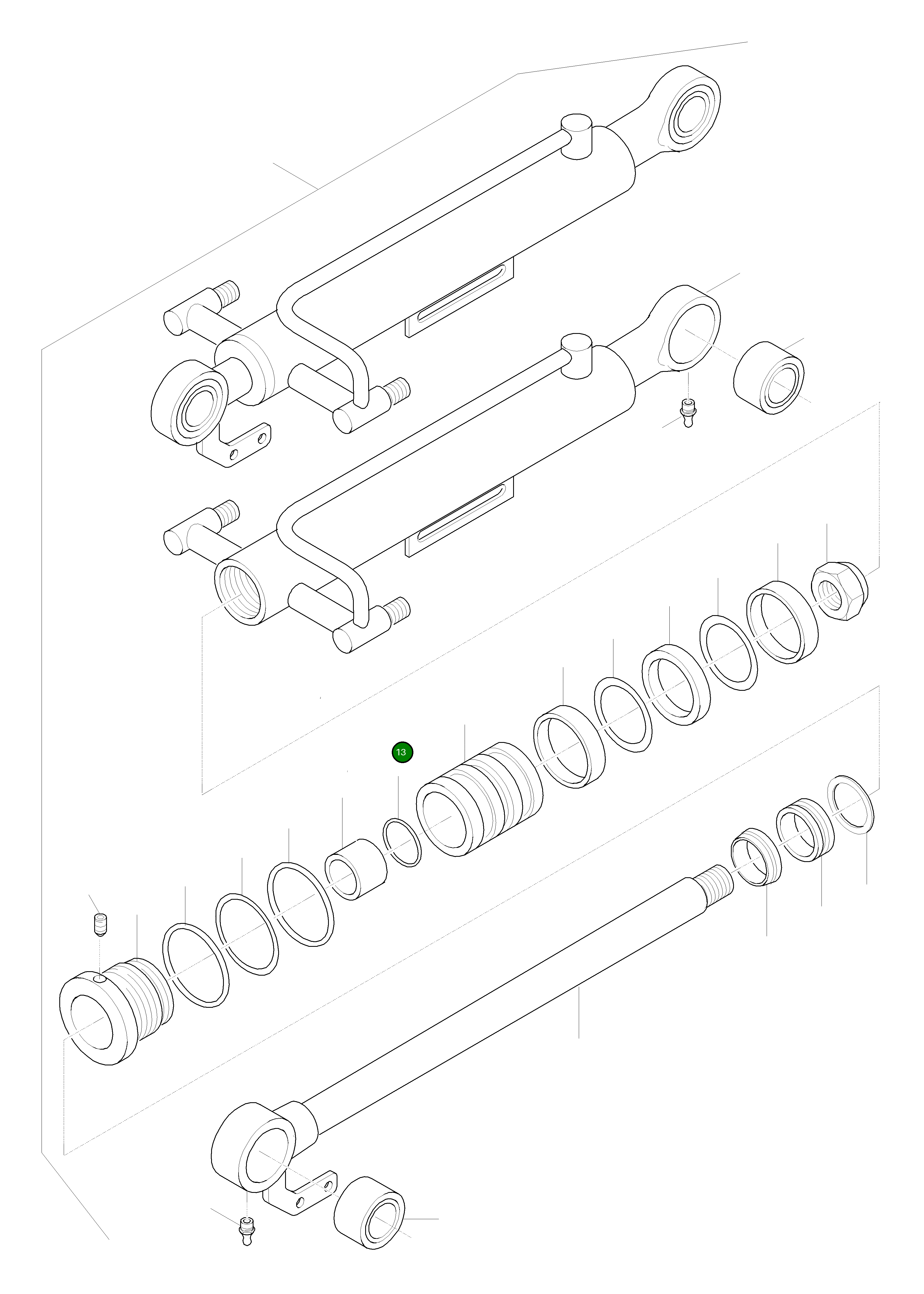 Кольцо уплотнительное (O-Ring) 42T-63-H0P09 Komatsu