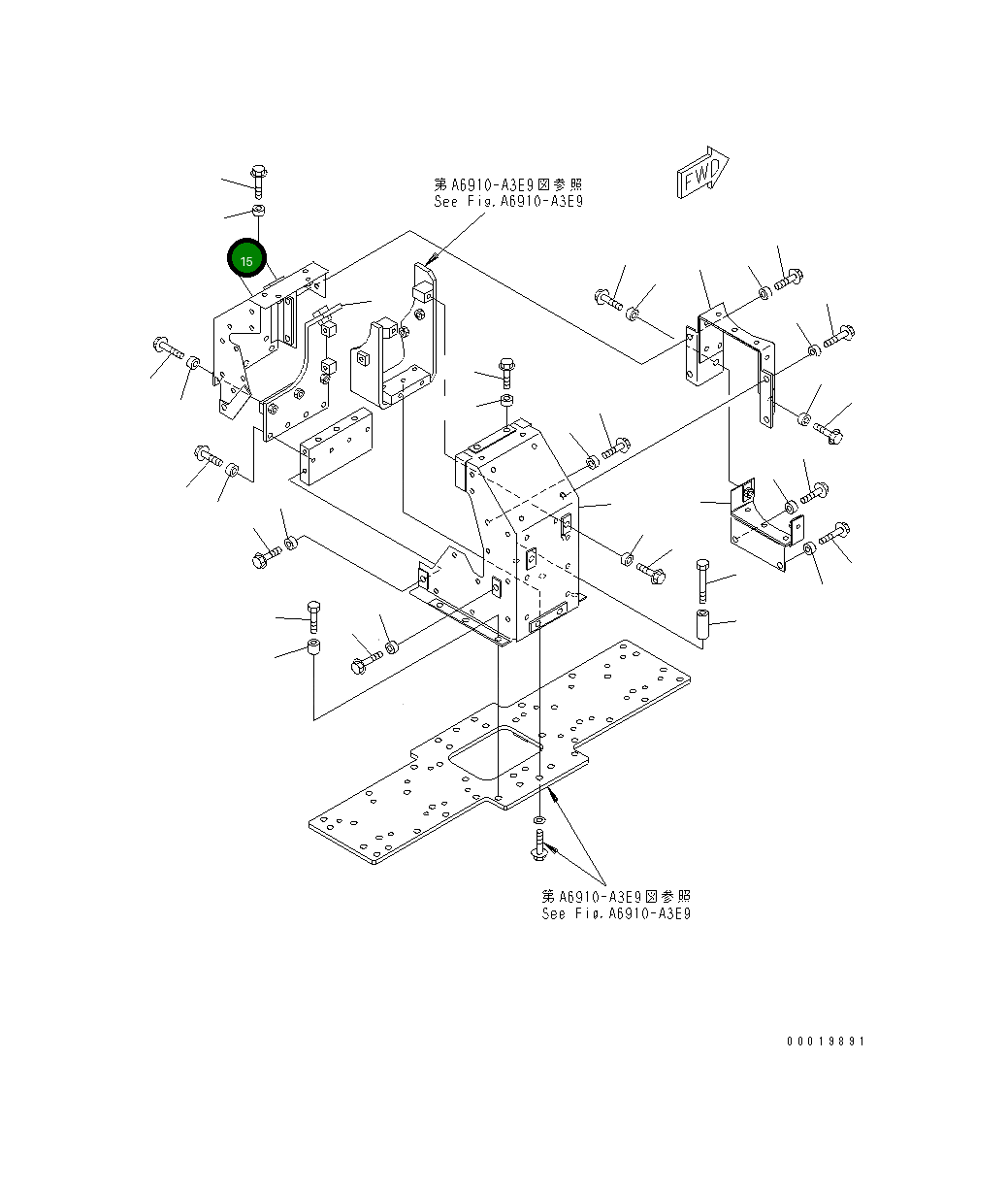 Крышка 6155-11-5430 Komatsu