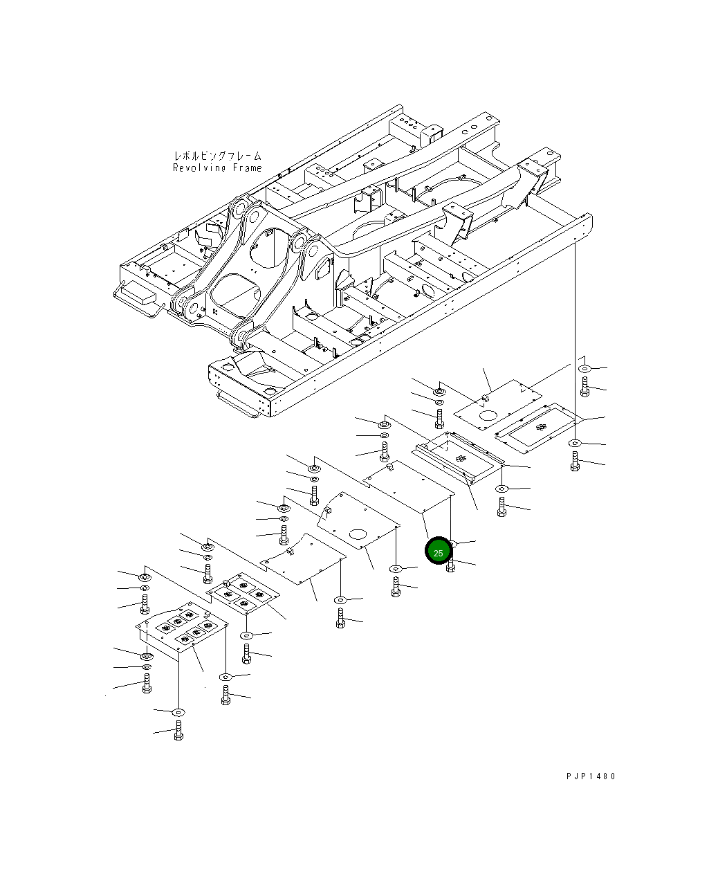 Крышка 209-54-78390  Komatsu