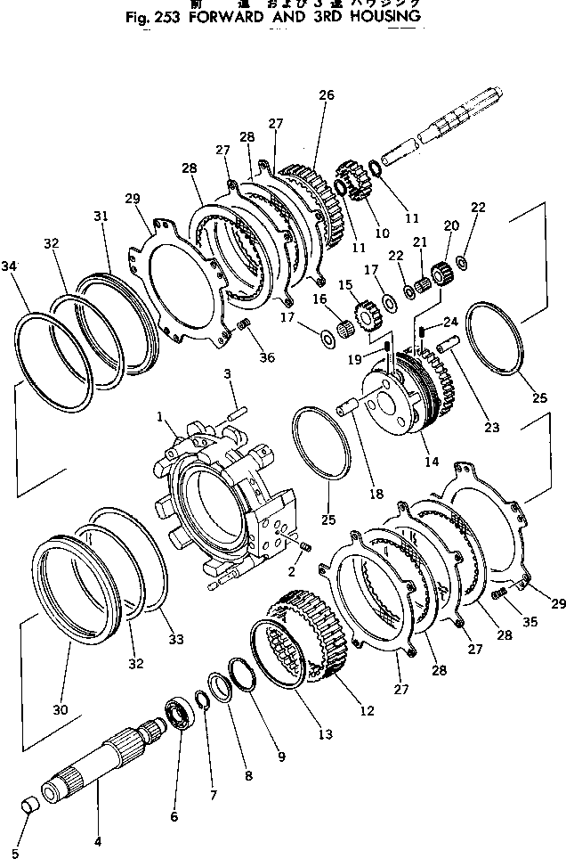 Кольцо 362-15-19540  Komatsu