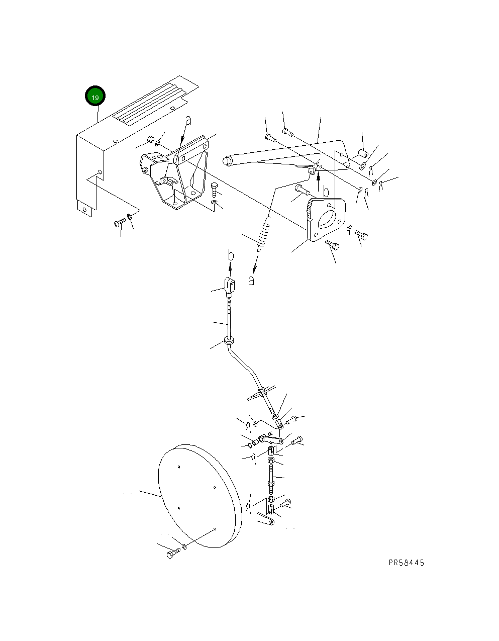 Крышка 234-43-52310 Komatsu