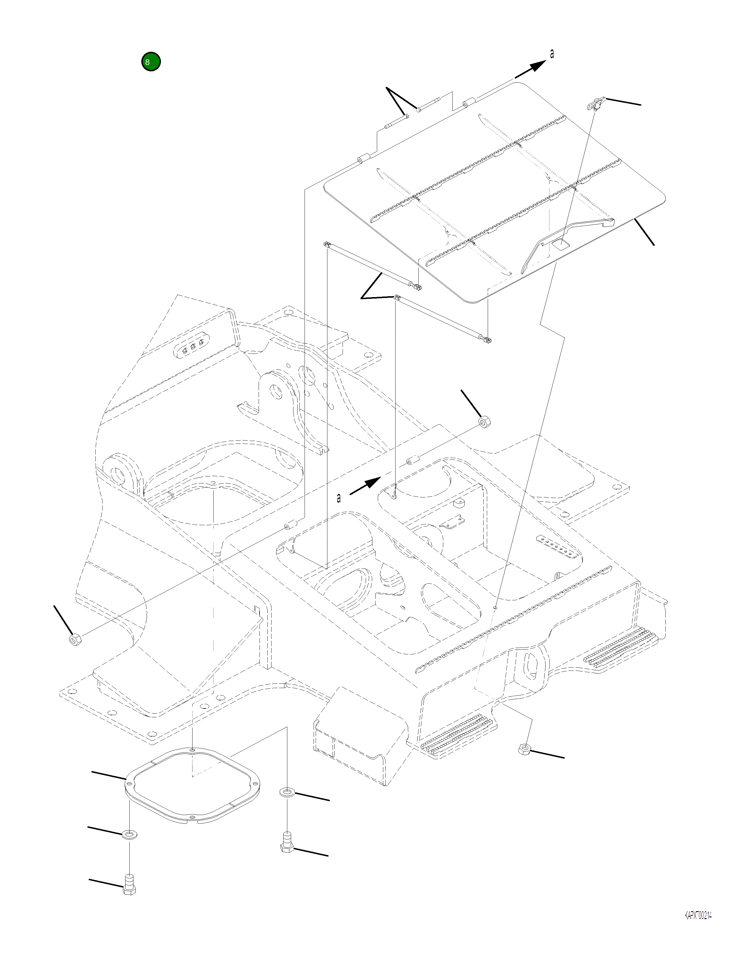 Болт 02011-80827 Komatsu