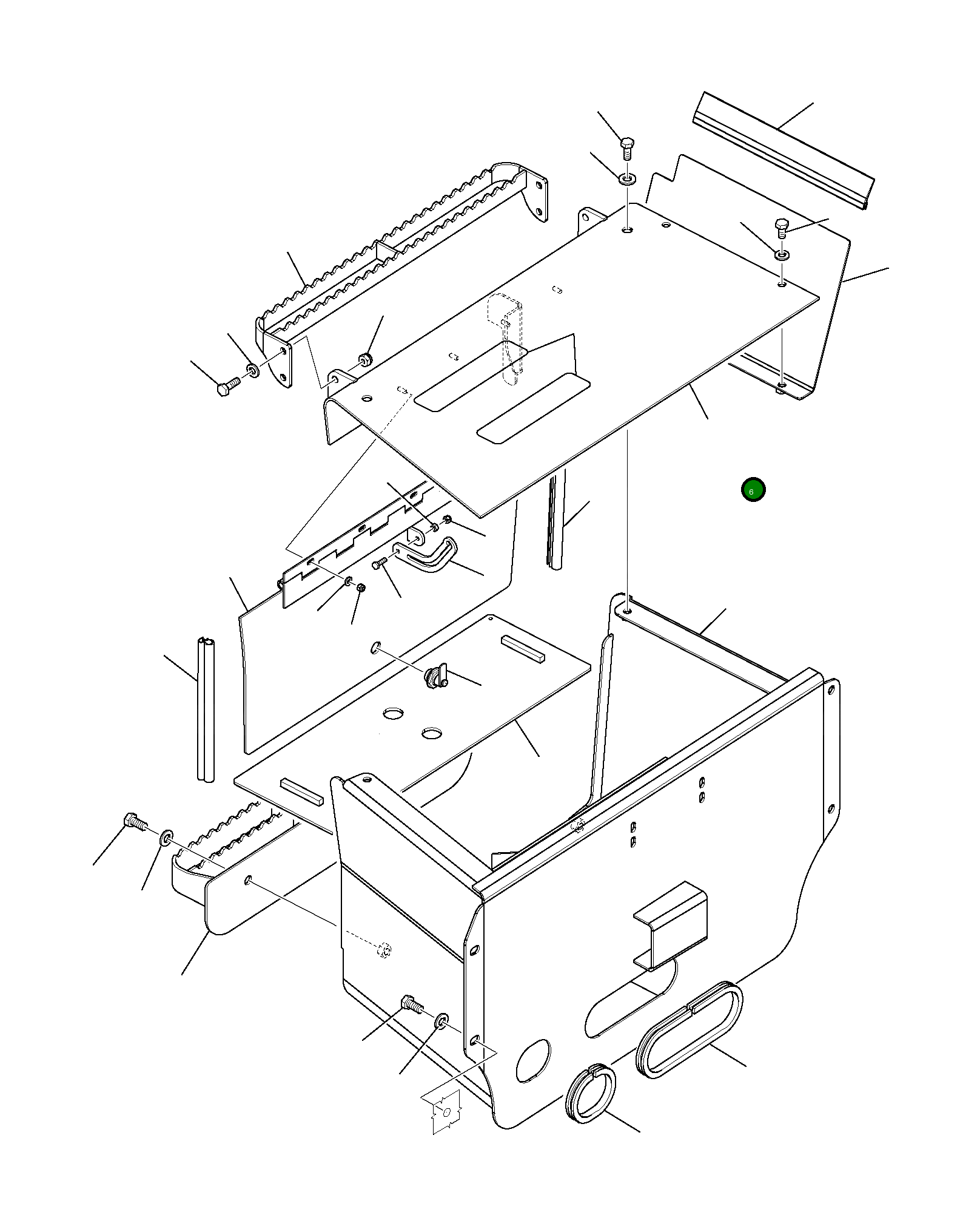 Крышка 42N-56-11420  Komatsu