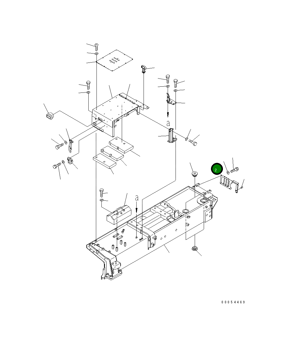 Крышка 195-54-73550 Komatsu