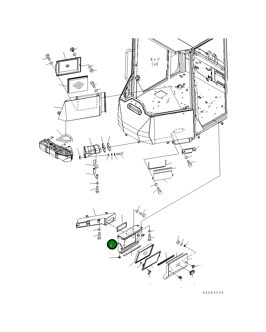 Крышка 418-926-4830 Komatsu