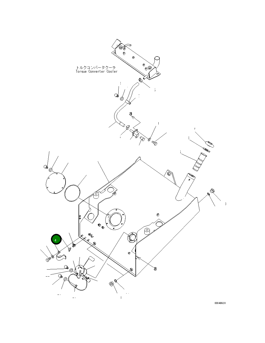 Крышка 423-04-41210 Komatsu