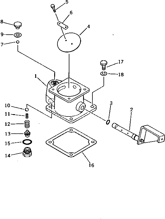 Болт M018010500166  Komatsu
