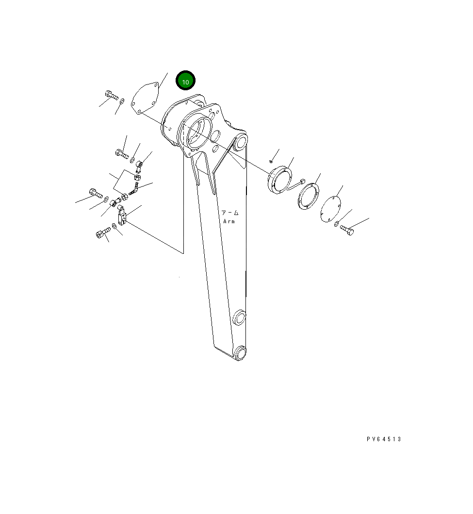Крышка 20C-70-31941 Komatsu