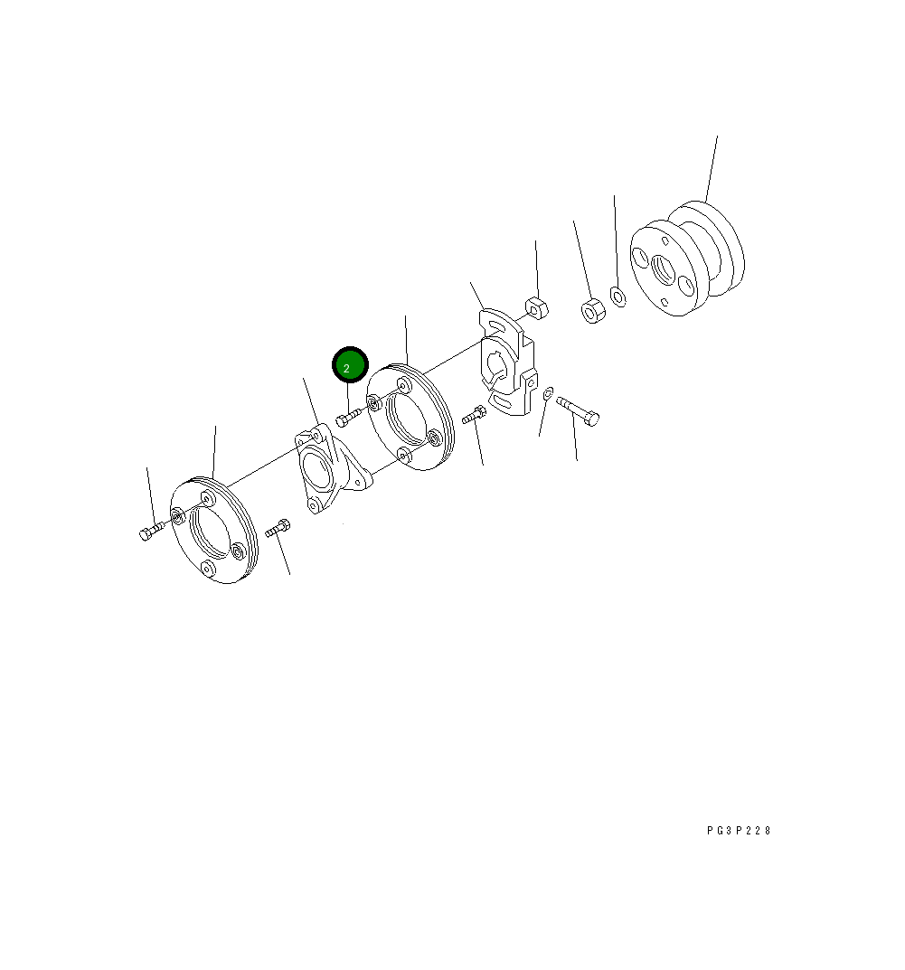 Болт DK156633-8600  Komatsu