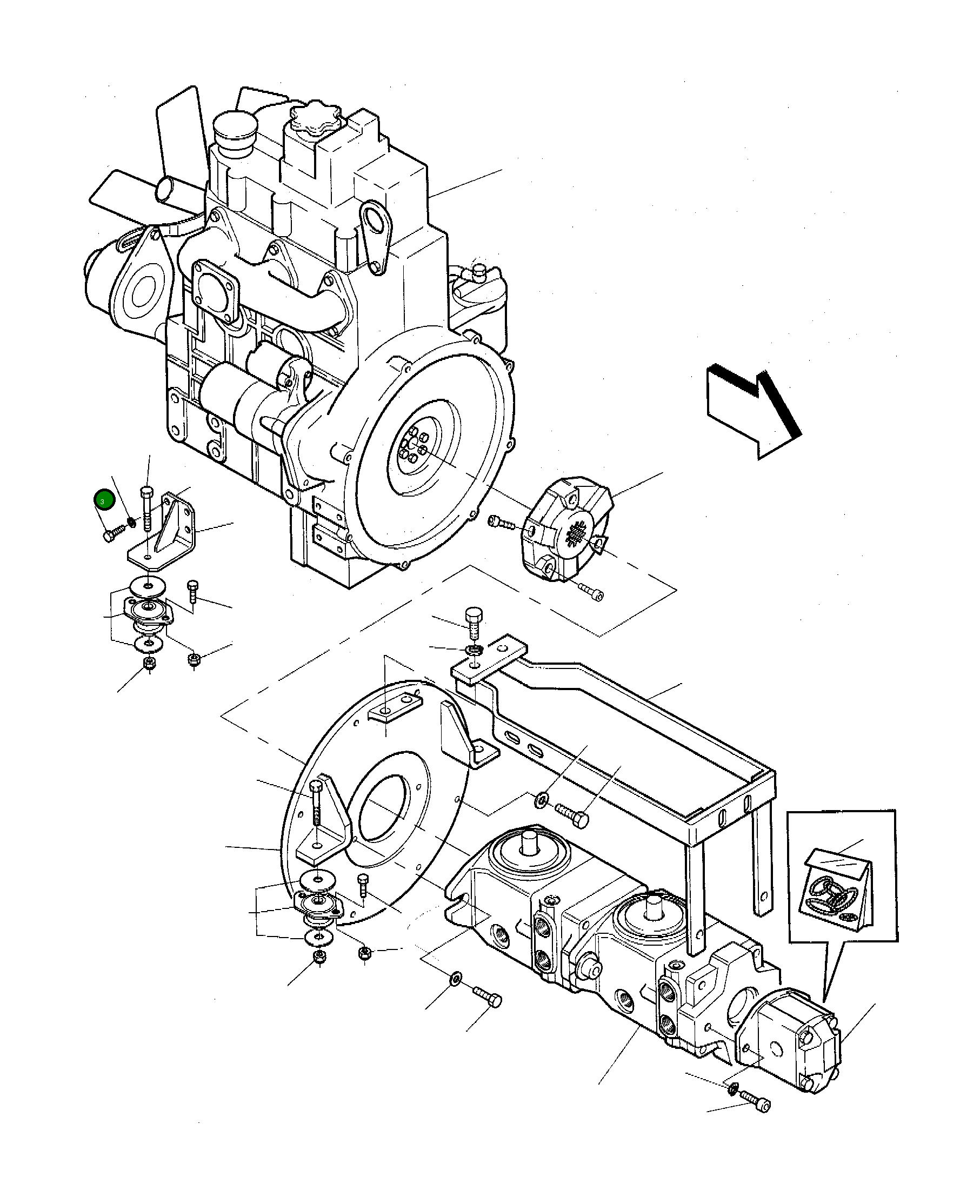 Болт 801024063 Komatsu
