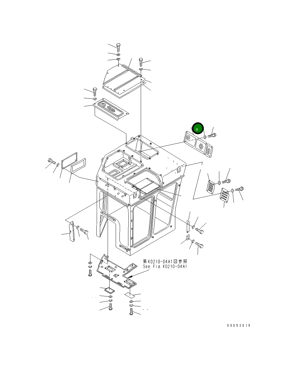 Крышка 176-911-2851 Komatsu