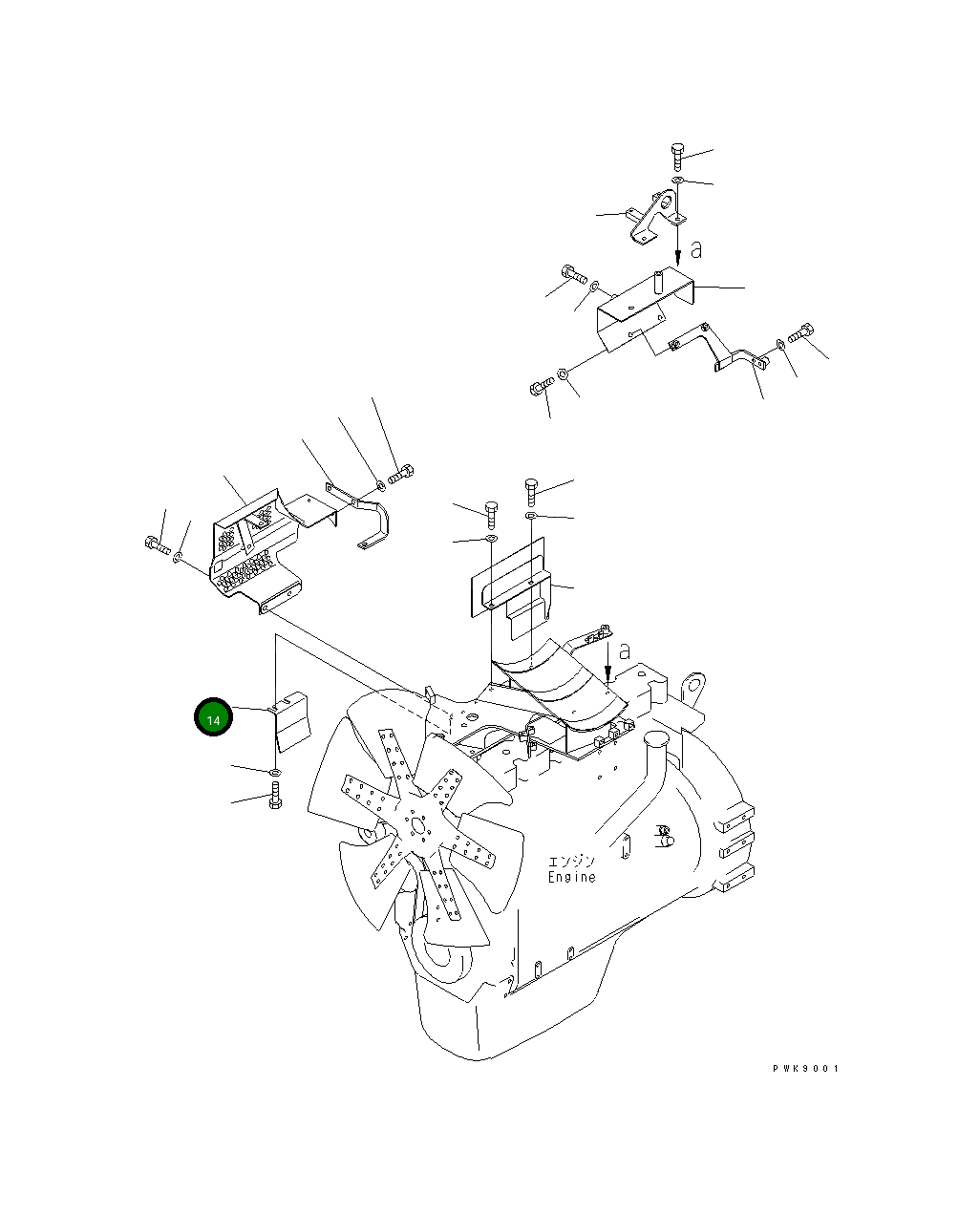 Крышка 134-01-61260 Komatsu