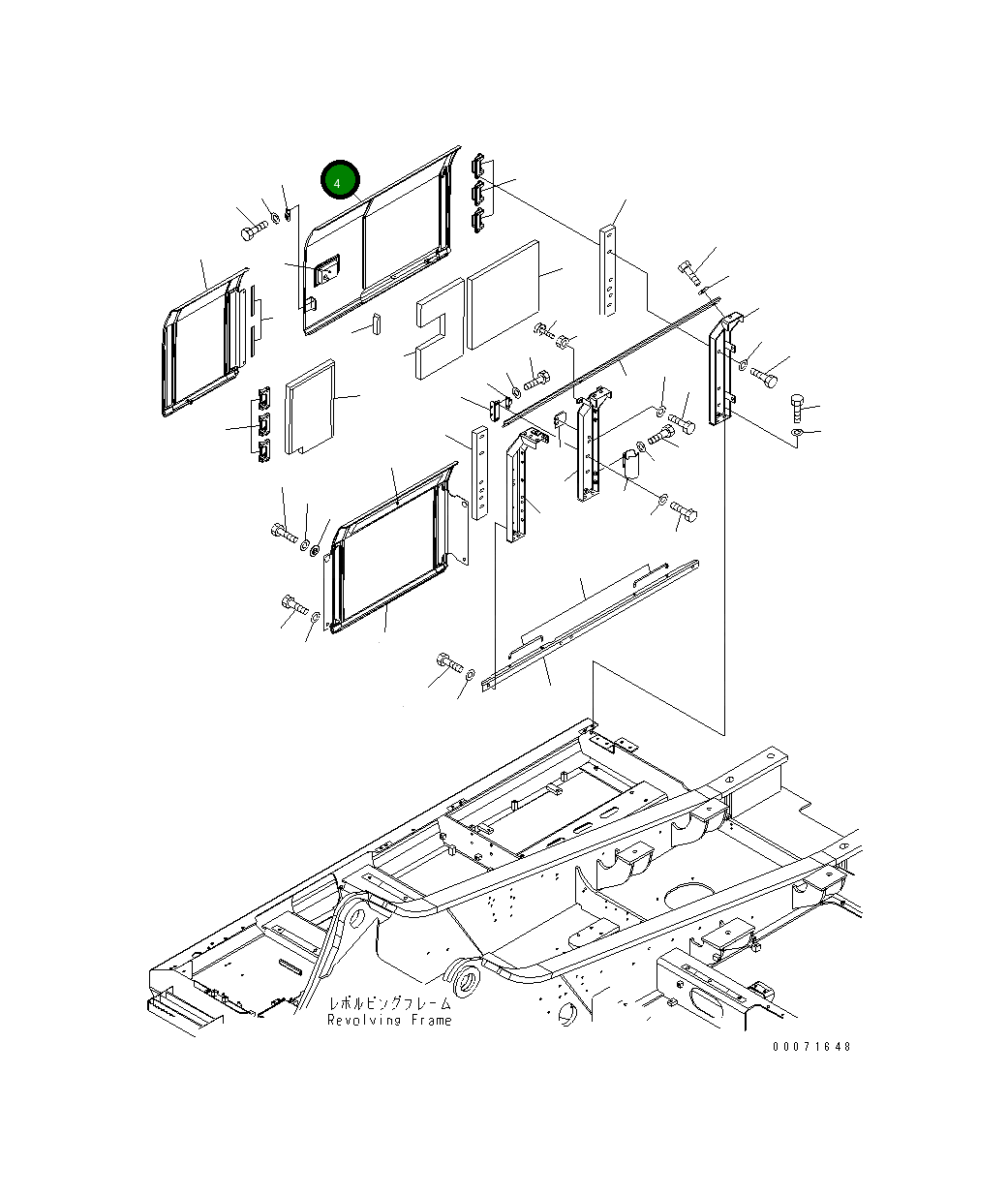 Крышка 207-54-A3820 Komatsu