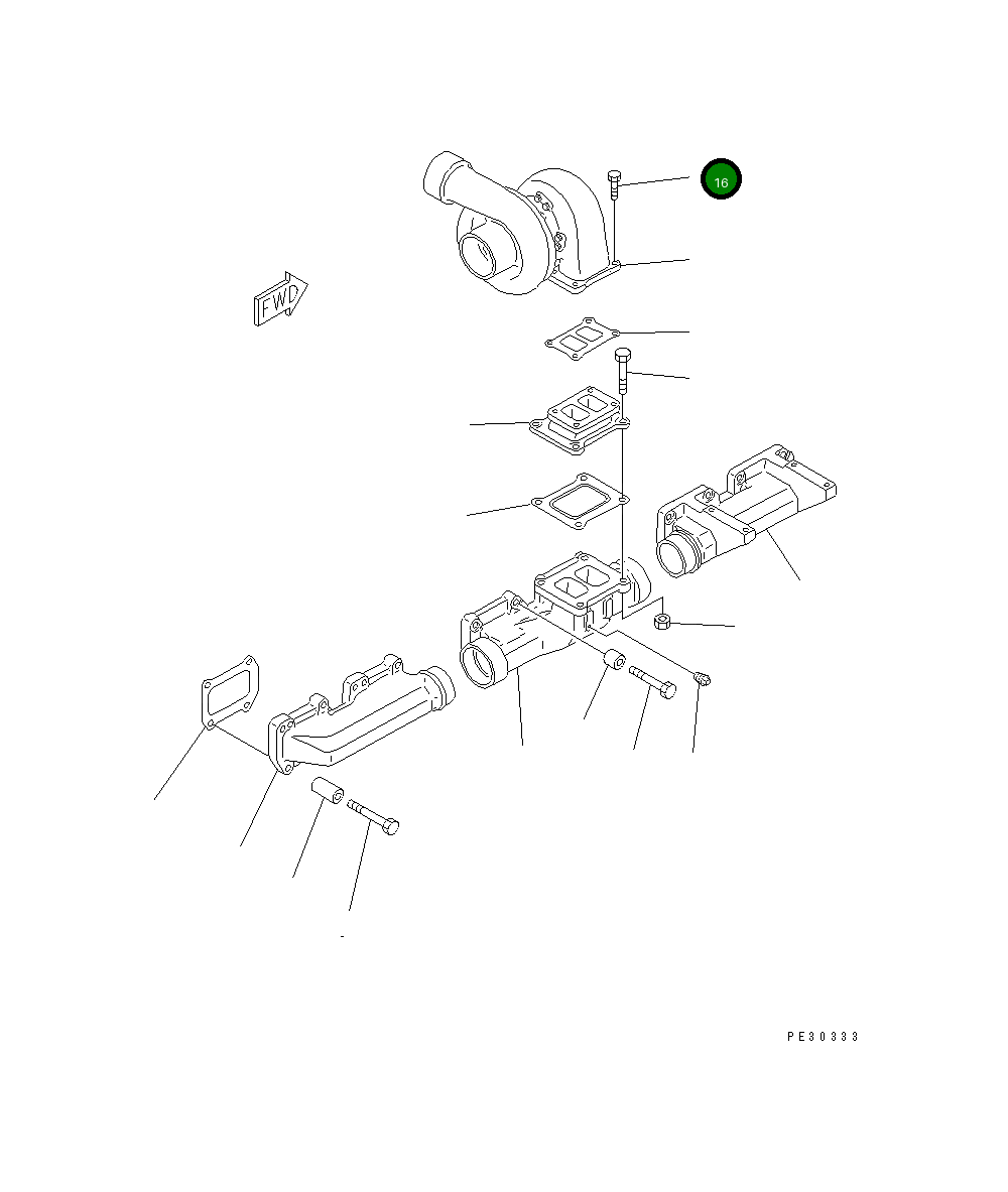 Болт 01050-61030 Komatsu