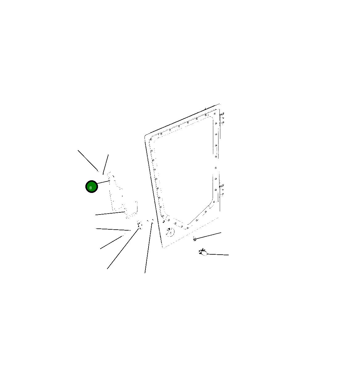 Крышка 207-53-32180  Komatsu