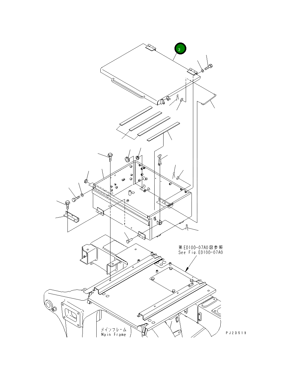 Крышка 569-54-81452 Komatsu