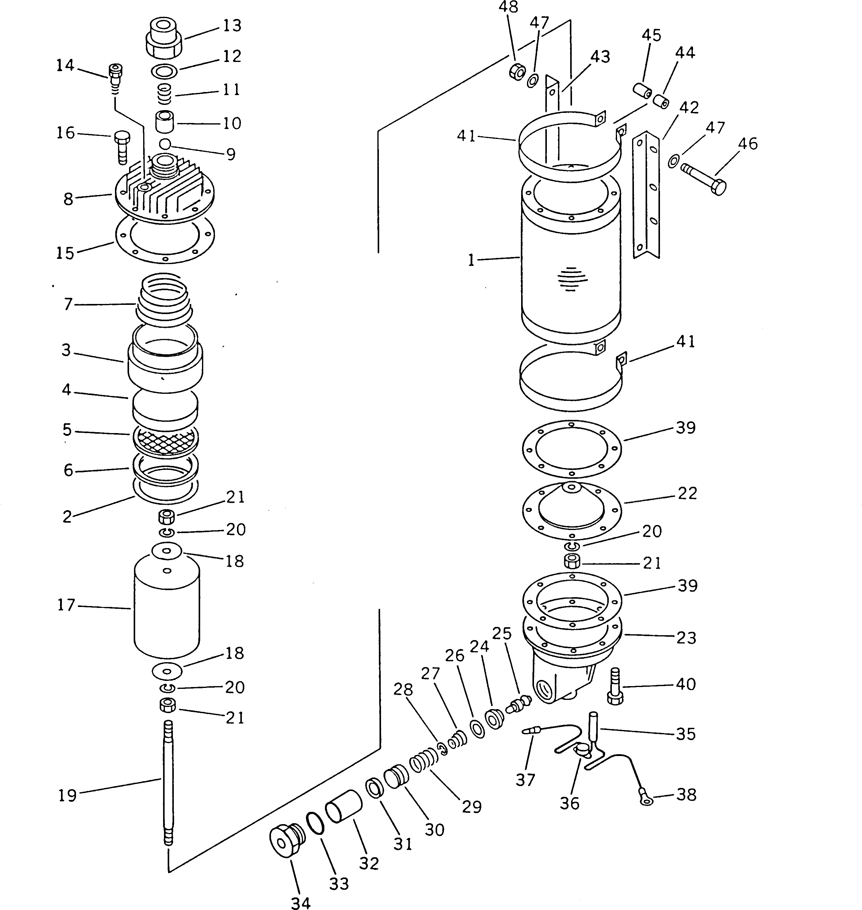 Кольцо уплотнительное (O-Ring) 581-35-19550 Komatsu