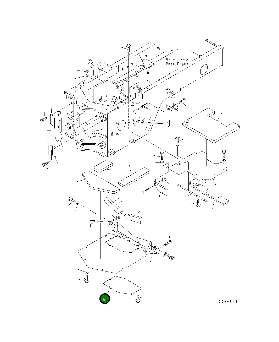 Крышка 418-971-1122 Komatsu