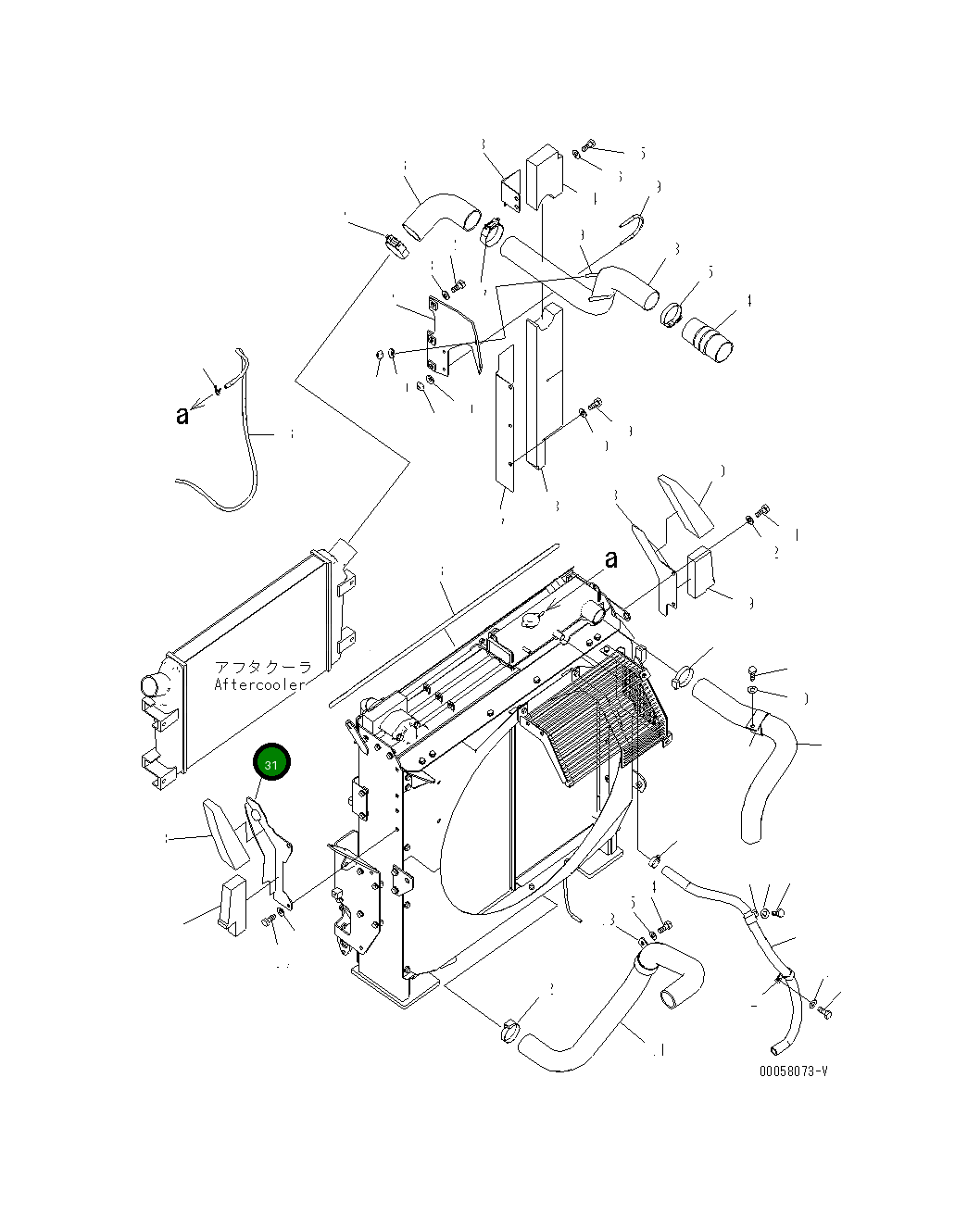 Крышка 207-03-75351  Komatsu