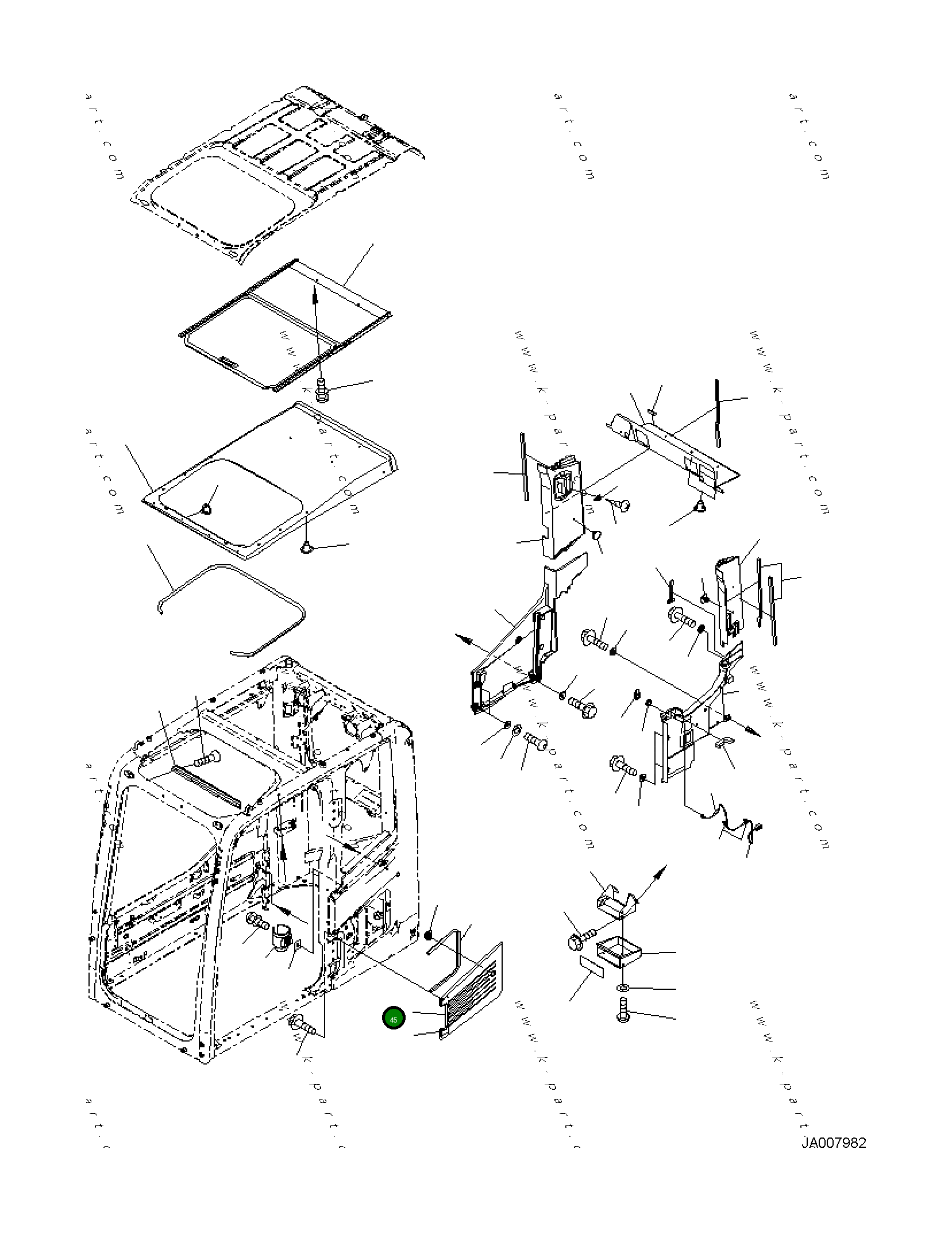 Крышка 2A5-53-11321  Komatsu