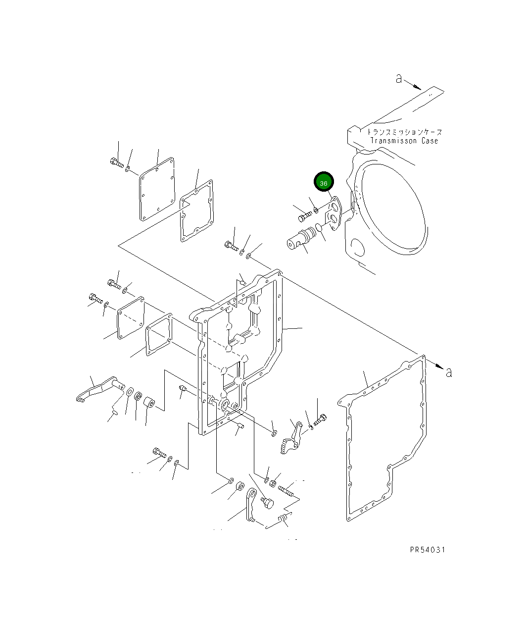 Крышка 23B-15-11810  Komatsu