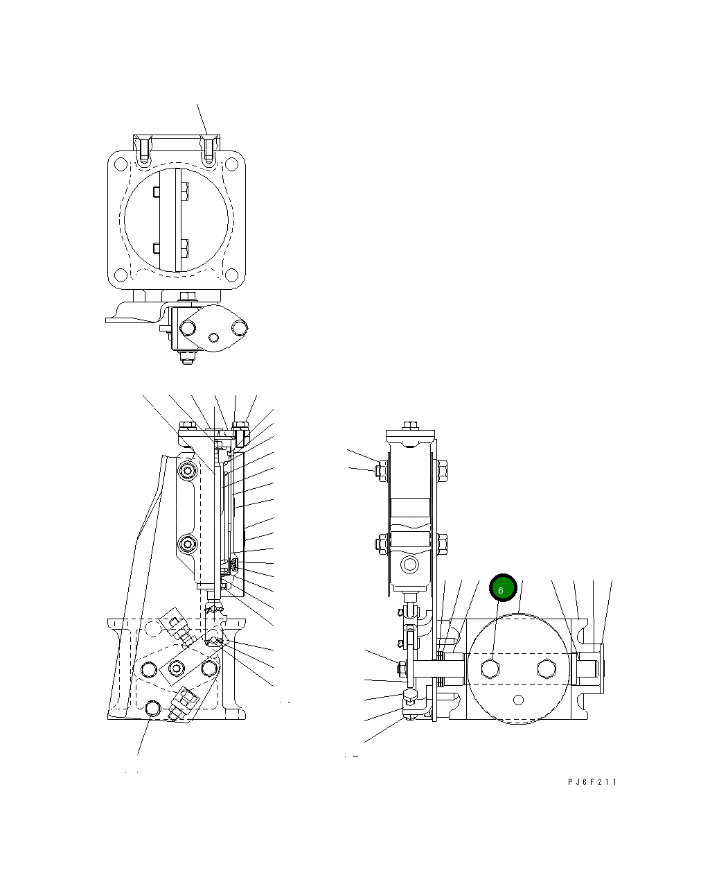 Болт JK1100-0725 Komatsu