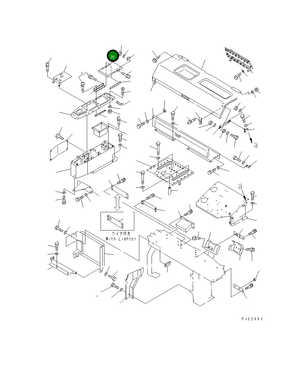 Крышка 569-54-63240  Komatsu