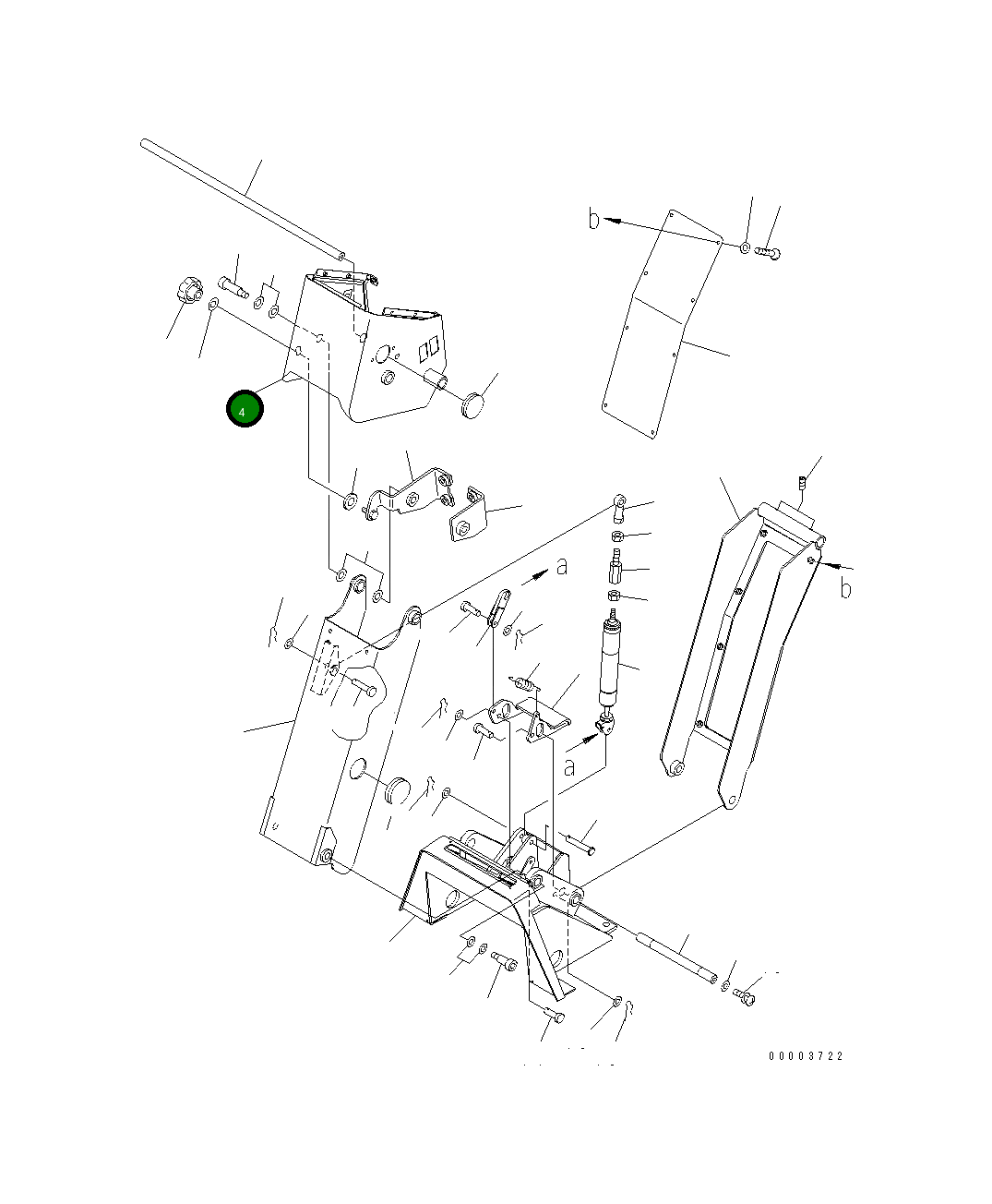 Крышка 23B-43-36260 Komatsu