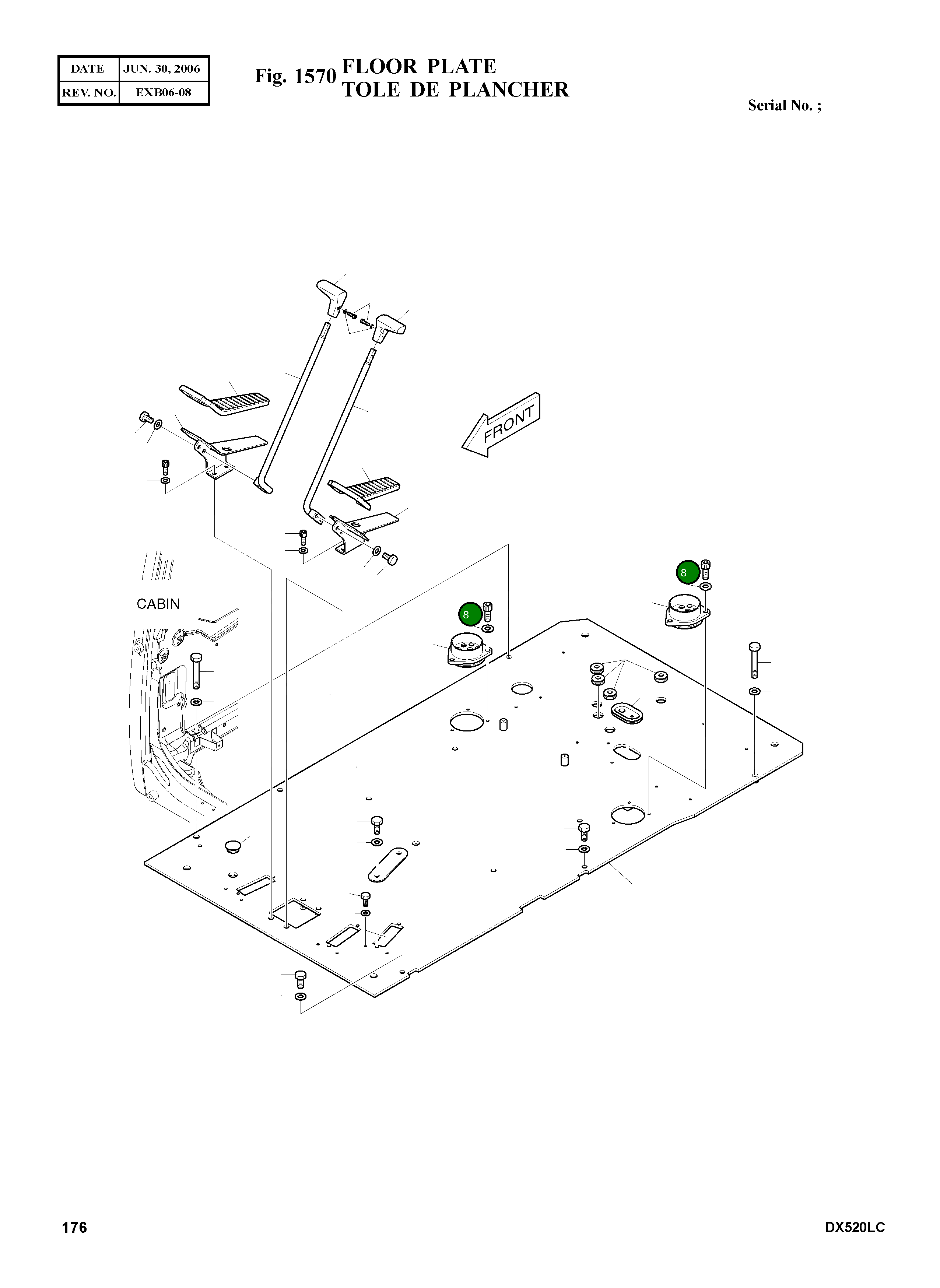 Болт S2208866 Komatsu