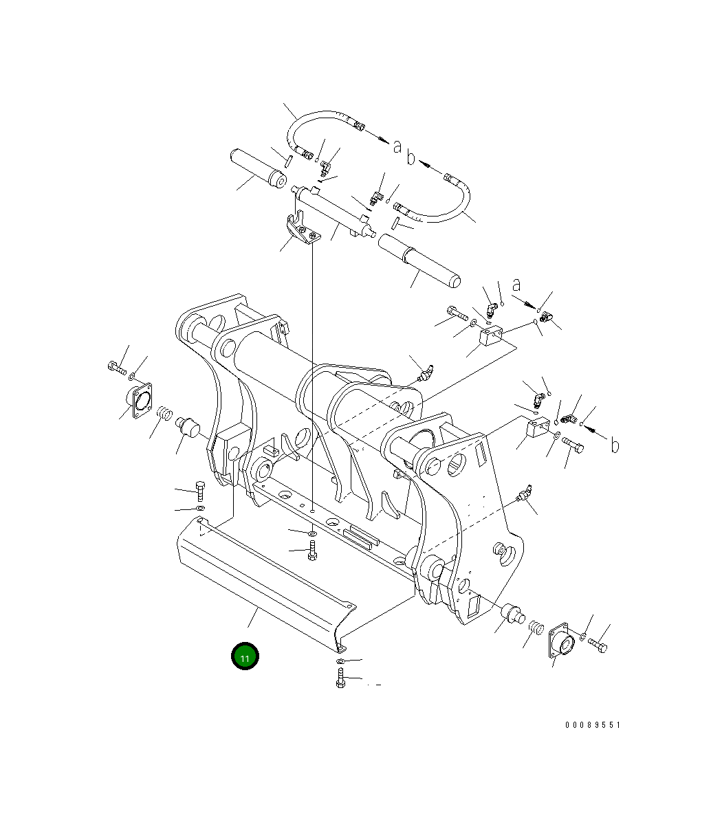 Крышка 418-T81-4980 Komatsu