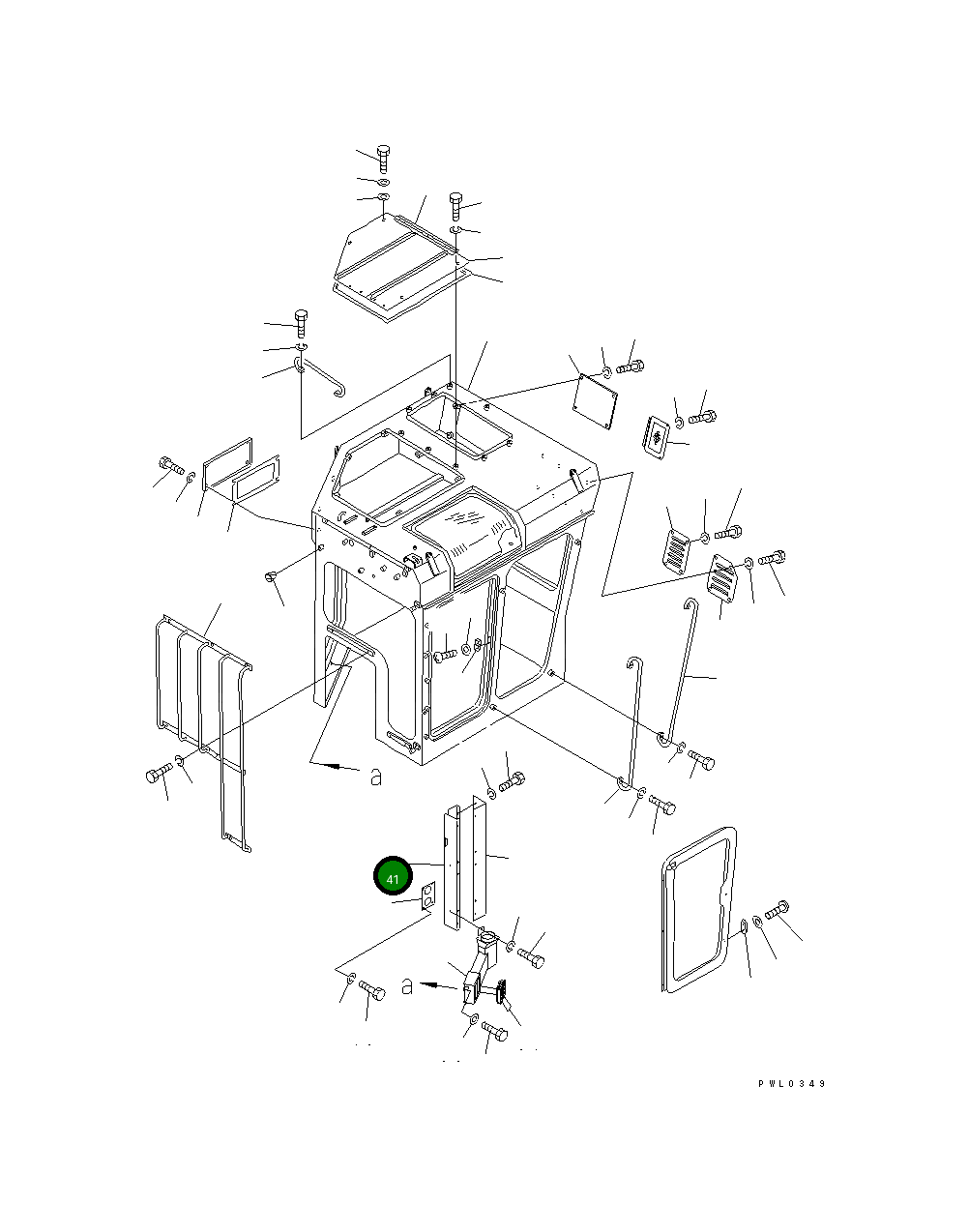 Крышка 196-911-3720 Komatsu