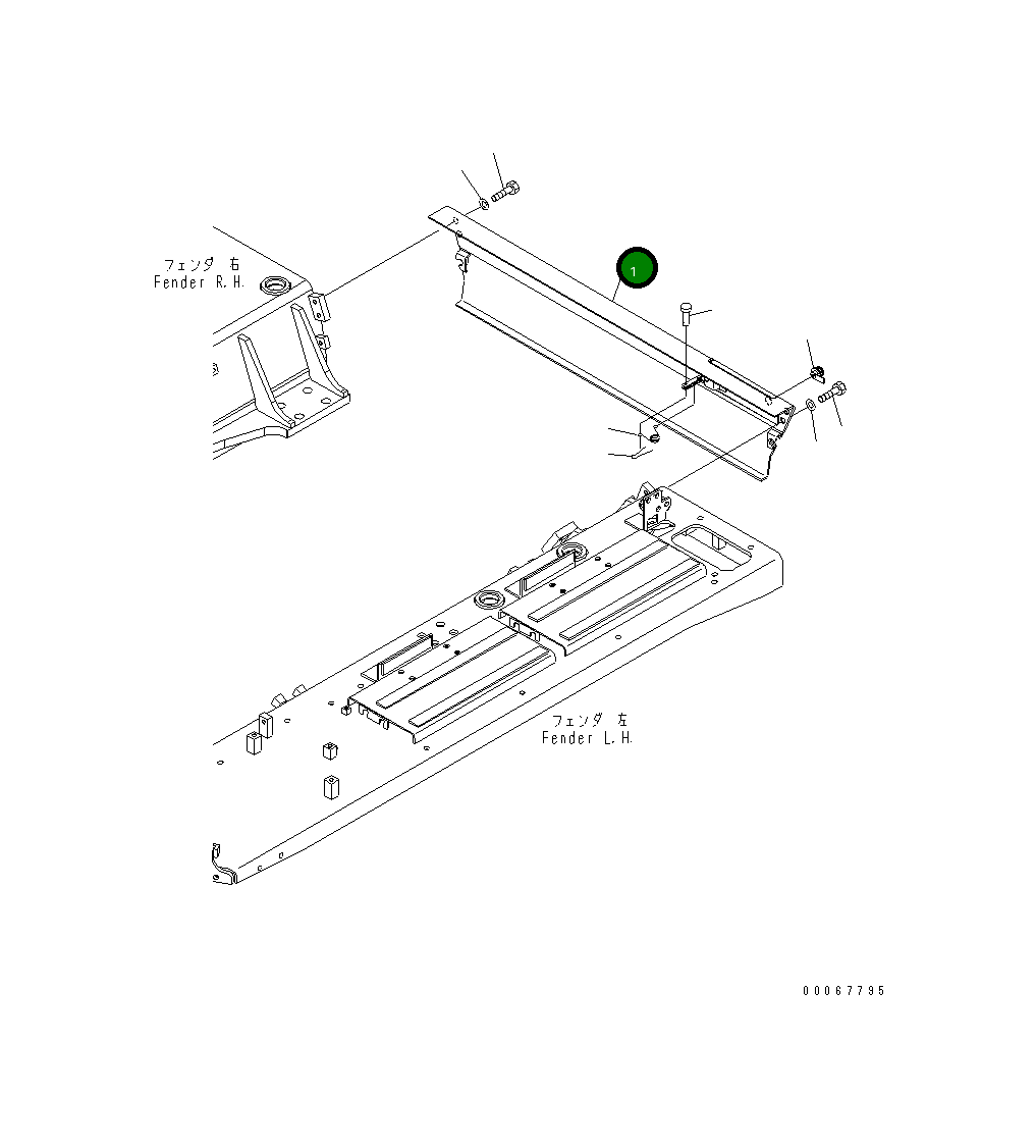 Крышка 154-54-74940 Komatsu