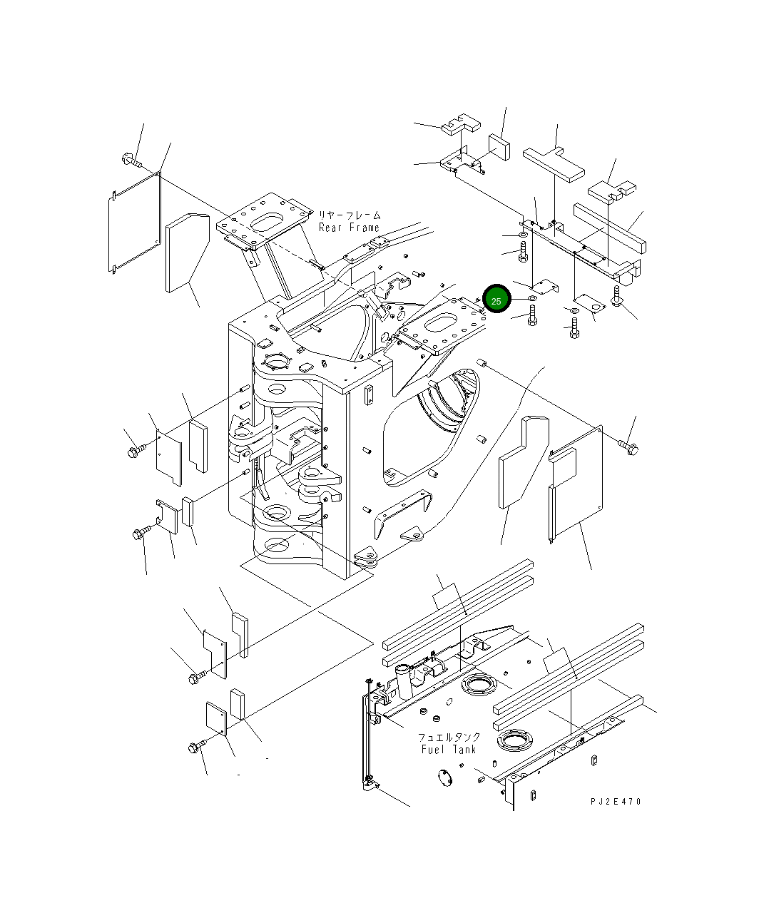 Крышка 428-Z90-3340 Komatsu