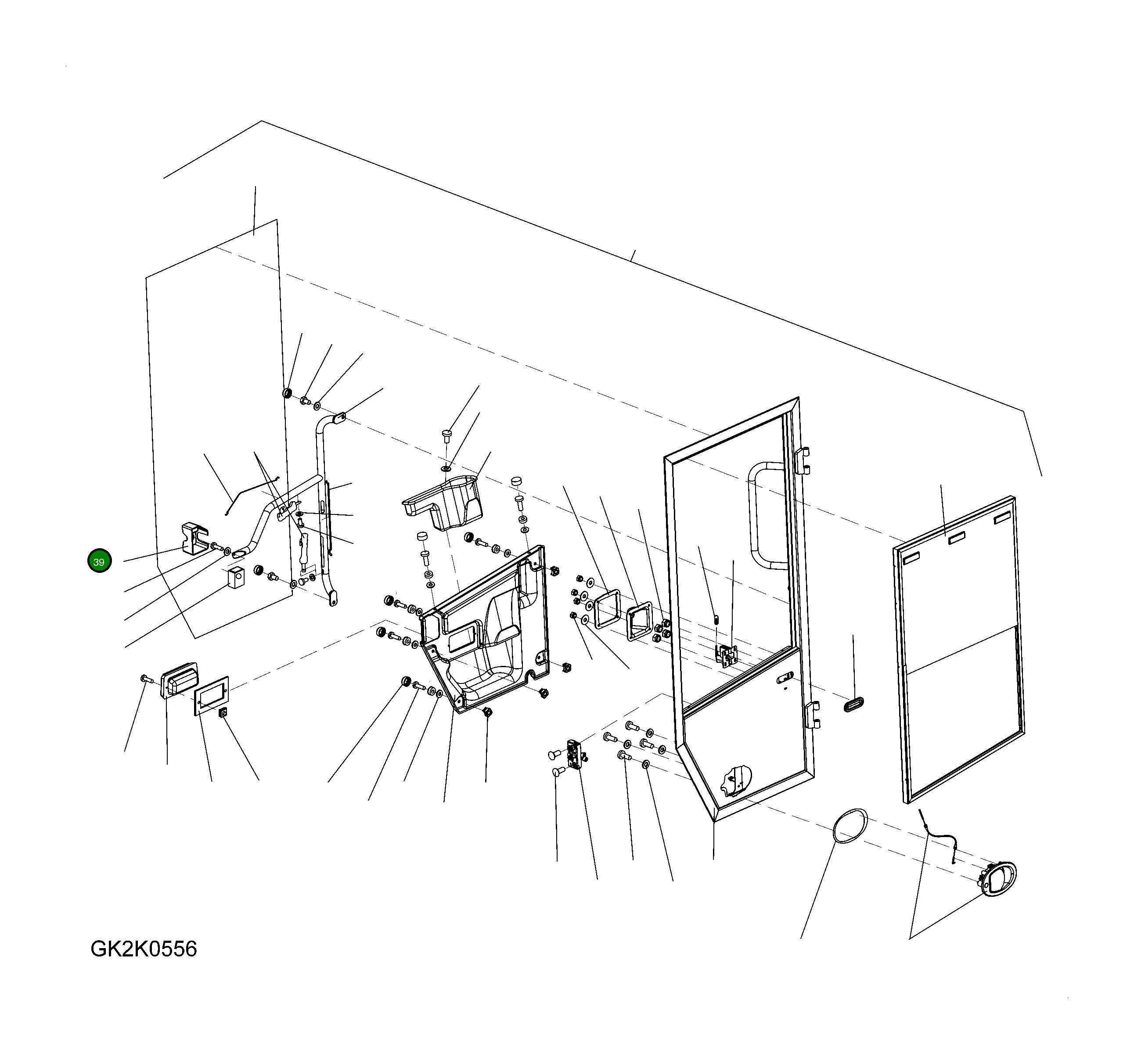 Крышка 421-56-H0R95 Komatsu