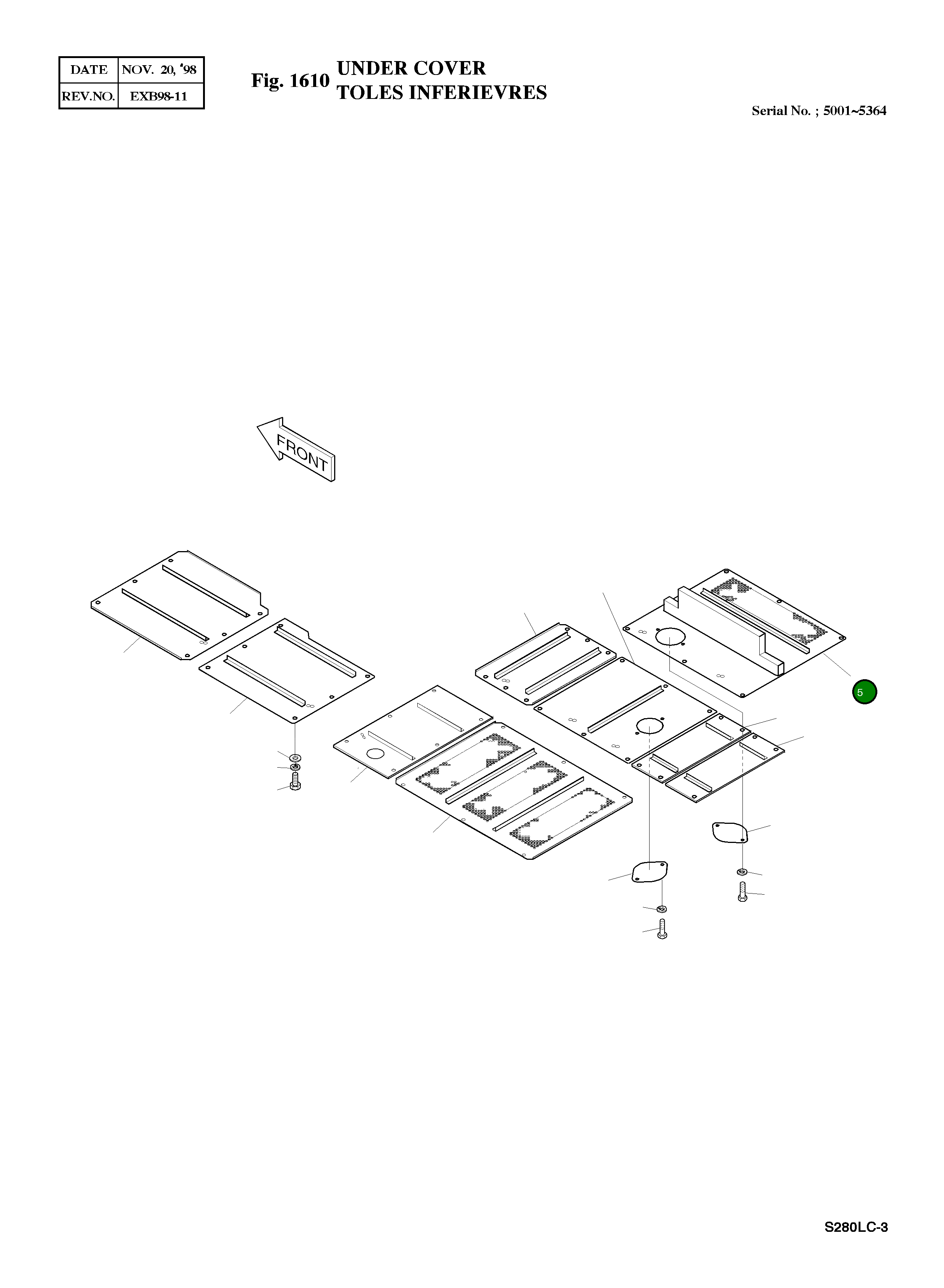Крышка 2621-2413C Komatsu