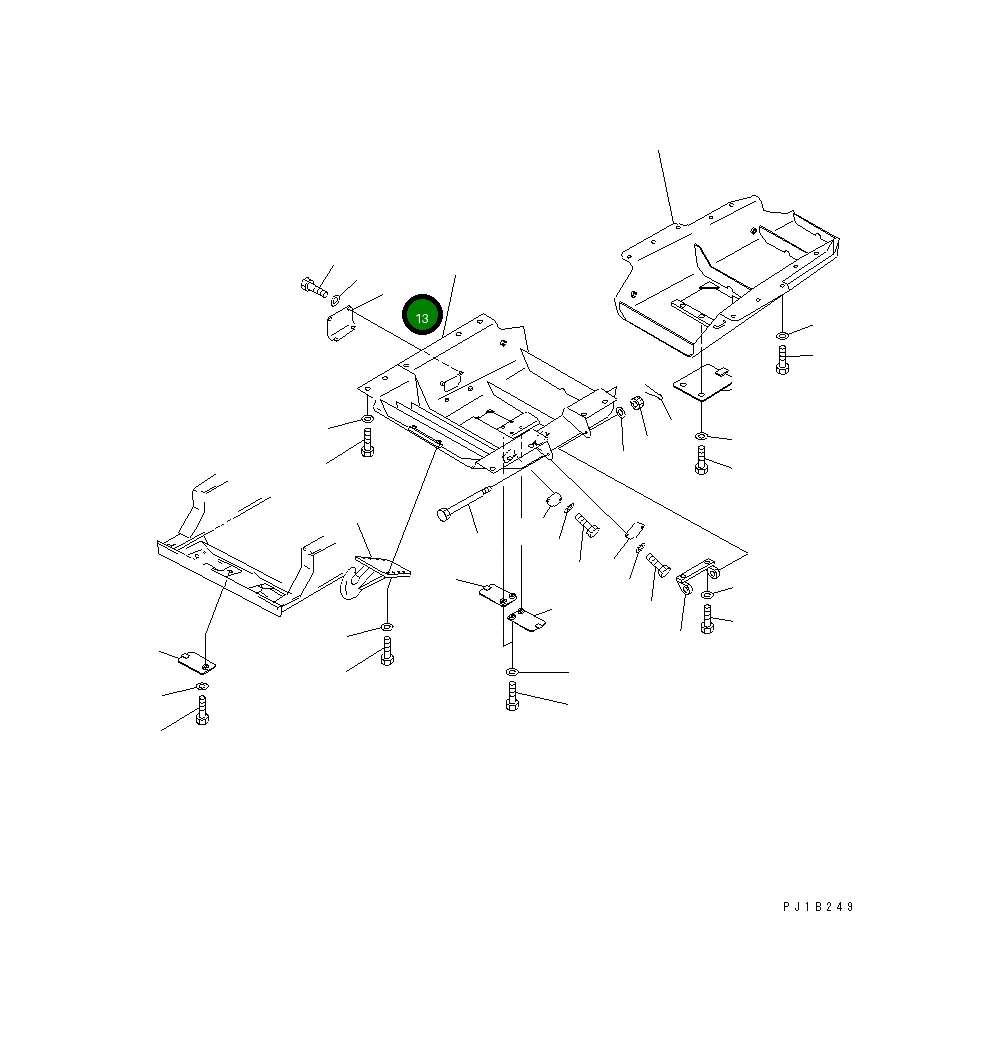 Крышка 176-54-51220  Komatsu