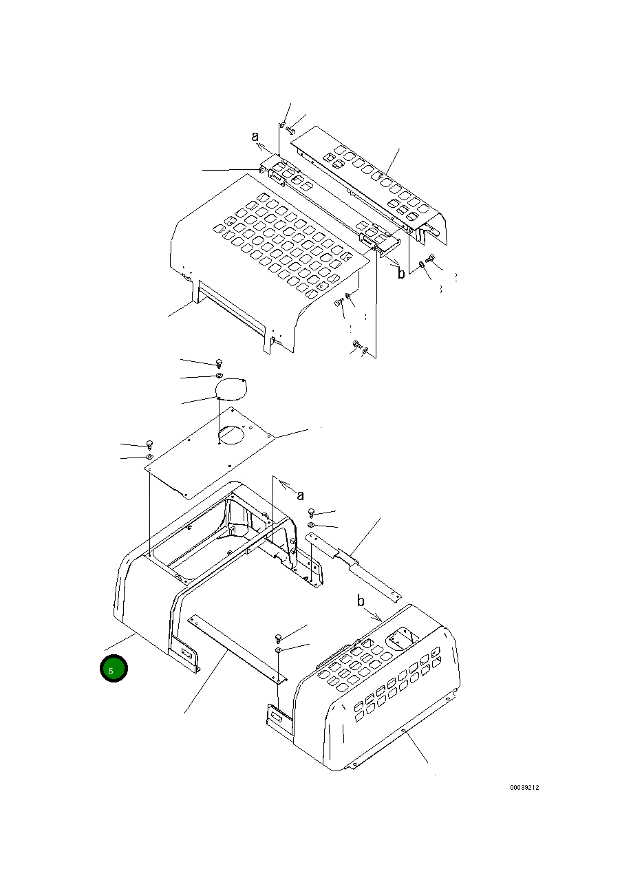 Крышка 208-54-75131 Komatsu