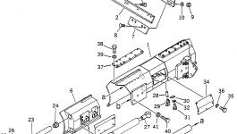 Отвал, правый 237-870-5130 Komatsu