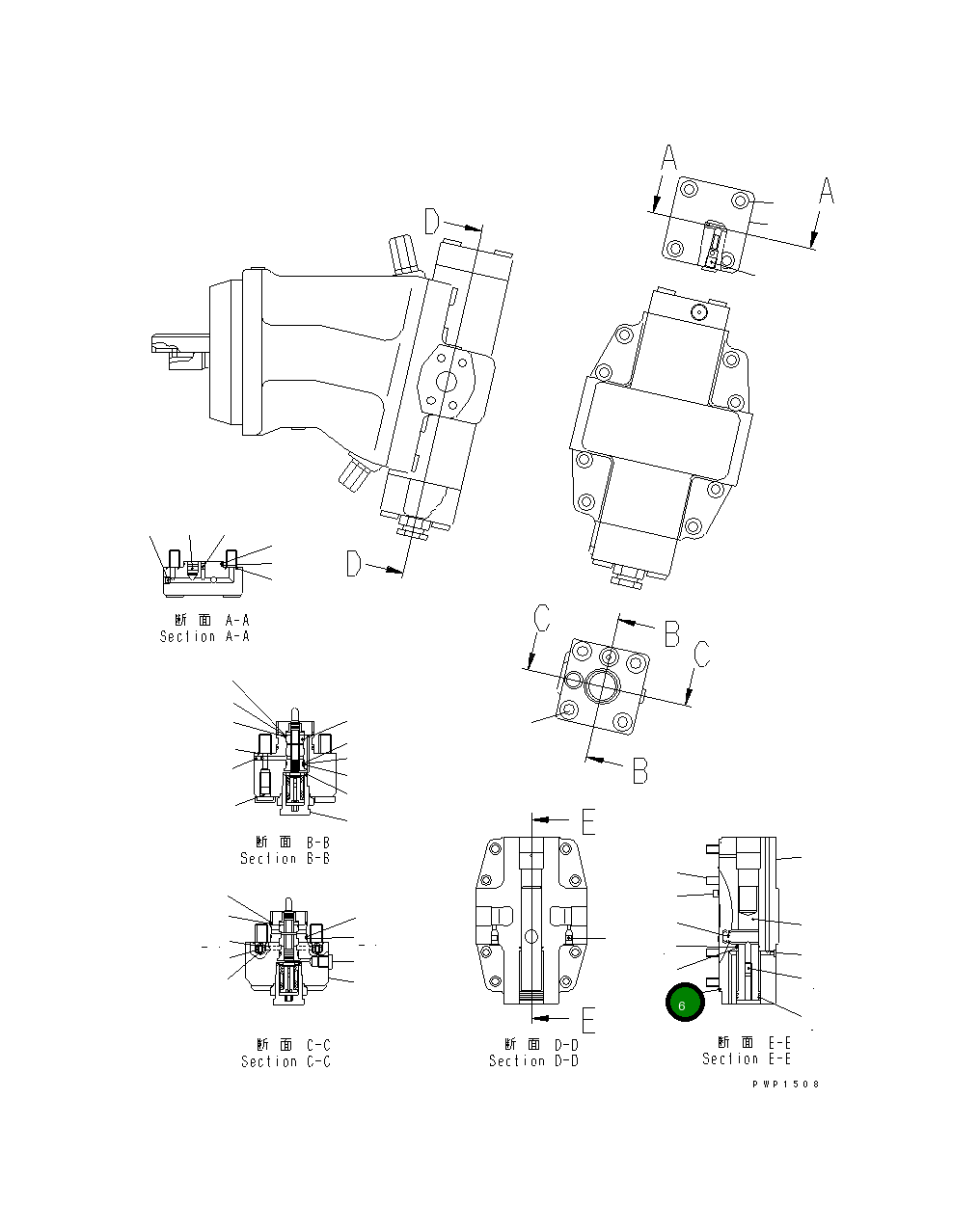 Кольцо уплотнительное (O-Ring) 20G-60-K6310 Komatsu